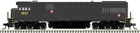 Atlas Model Railroad 10003917 HO Scale GE U30C Phase I - LokSound and DCC - Master(R) Gold -- Pennsylvania Railroad 6536 (green, gold)