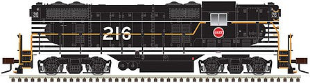 Atlas Model Railroad 10003937 HO Scale EMD GP7 - Standard DC - Classic(R) Silver -- Missouri Pacific 216 (Ex-C&EI, black, white, MP Buzz Saw Logo)