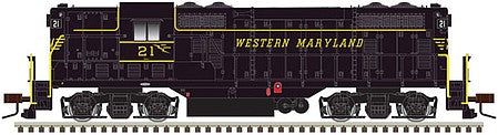 Atlas Model Railroad 10003962 HO Scale EMD GP7 - ESU Sound and DCC - Classic(R) Gold -- Western Maryland 23 (black, yellow)