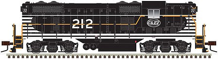 Atlas Model Railroad 10003966 HO Scale EMD GP7 - ESU Sound and DCC - Classic(R) Gold -- Chicago & Eastern Illinois 215 (black, white, orange)