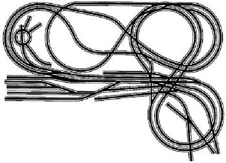 Atlas Model Railroad 1003683 HO Scale Code 83 Layout Package (Brown Ties, Nickel Silver Rail) -- HO-36: Oregon Pass Lines