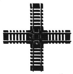 Atlas Model Railroad 176 HO Scale Custom-Line(R) Crossing - Code 100 -- 90-Degrees - 6" 15.2cm, Black Ties