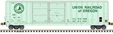 Atlas Model Railroad 20001535 HO Scale FMC 5077 Centered Double-Door Boxcar - Ready to Run - Master(R) -- Undecorated