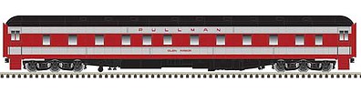 Atlas Model Railroad 20005102 HO Scale Pullman 6-3 Sleeper - Ready to Run -- Seaboard Air Line "Glen Island" (gray, red, black)