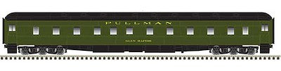 Atlas Model Railroad 20005104 HO Scale Pullman 6-3 Sleeper - Ready to Run -- Pullman "Glen Rapids" (Pullman Green, black)