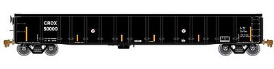 Atlas Model Railroad 20005118 HO Scale Thrall 2743 Gondola - Ready to Run - Master(R) -- Chicago Freight Car Leasing CRDX 50006 (black, yellow Conspicuity Marks)