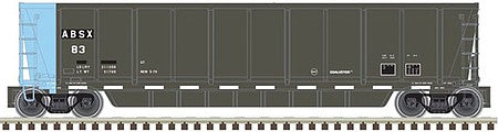 Atlas Model Railroad 20005144 HO Scale Coalveyor Bathtub Gondola - Ready to Run - Master(R) -- Albert Brothers #59 (black, blue; White Conspicuity Marks)