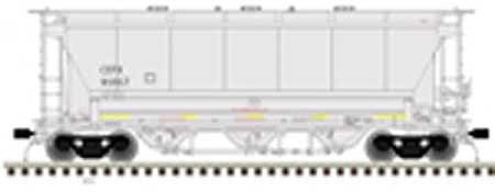 Atlas Model Railroad 20005531 HO Scale Trinity 3230 3-Bay Covered Hopper - Ready to Run - Master(R) -- Undecorated