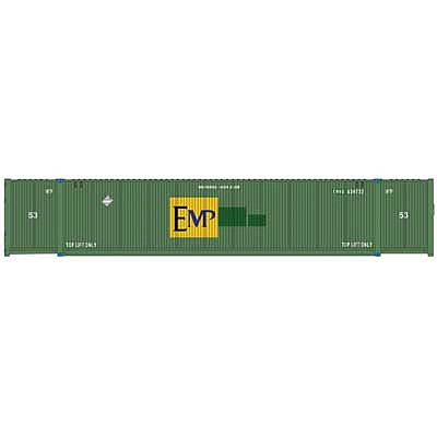 Atlas Model Railroad 20005944 HO Scale CIMC 53' Cargo Container 3-Pack - Ready to Run - Master(R) -- EMP Set 2 (634732, 634722, 634992, green, Large Logo)