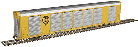 Atlas Model Railroad 20006429 HO Scale Gunderson Multi-Max Enclosed Auto Rack - Ready to Run -- Canadian Pacific #697950 (Rack #9239; yellow, Black Beaver Logo)