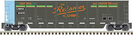 Atlas Model Railroad 20006680 HO Scale Coalveyor Bathtub Gondola - Ready to Run - Master(R) -- Reisner Scrap Metals CMHX 42409 (black, orange, green)