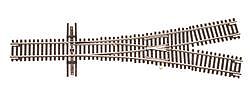 Atlas Model Railroad 2056 N Scale Code 55 Turnout, Nickel-Silver Rail, Brown Ties -- #2-1/2 Wye