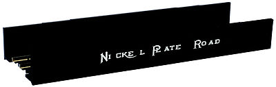 Atlas Model Railroad 2558 N Scale Decorated Code 80 Plate-Girder Bridge -- Nickel Plate Road (black, white)
