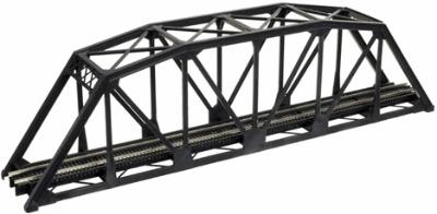 Atlas Model Railroad 2570 N Scale Through Truss Bridge Kit w/Code 80 Rail -- Black