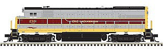 Atlas Model Railroad 40002997 N Scale GE U23B Low Hood - Standard DC -- Erie Lackawanna #2301 (gray, maroon, yellow)