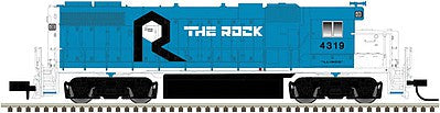 Atlas Model Railroad 40003610 N Scale EMD GP38-2 - Standard DC - Master(R) -- Rock Island #4319 (blue, white, black)