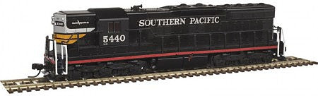 Atlas Model Railroad 40003686 N Scale EMD SD9 w/DCC - Master(R) -- Southern Pacific #5428 (Black Widow, black, silver, orange, red)