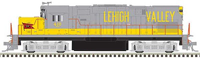 Atlas Model Railroad 40004026 N Scale Alco C420 Phase 1 Low-Nose, Dynamic Brakes - ESU LokSound and DCC - Master G -- Lehigh Valley 410 (gray, yellow, Flag Logo)