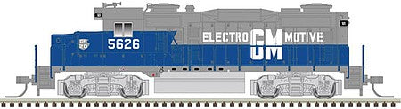 Atlas Model Railroad 40004514 N Scale EMD GP20 - ESU LokSound and DCC - Master(TM) Gold -- Electro-Motive EMD 5627 (Demonstrator, blue, silver)