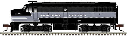 Atlas Model Railroad 40004537 N Scale Alco FA1 - Standard DC - Master(TM) Silver -- New York Central 1010 (Lightning Stripe, black, gray)
