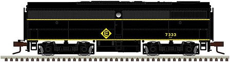 Atlas Model Railroad 40004545 N Scale Alco FB1 - Standard DC - Master(TM) Silver -- Erie Lackawanna 7333 (Ex-Erie, blalck, yellow)