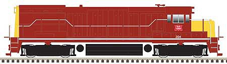 Atlas Model Railroad 40004768 N Scale GE U25B Phase 2a - DCC - Master Gold -- Rock Island 213 (maroon, yellow)