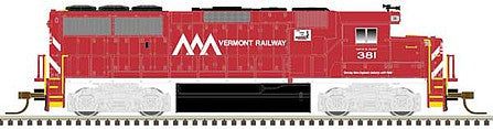 Atlas Model Railroad 40004931 N Scale EMD GP60 - LokSound and DCC - Master(TM) Gold -- Vermont Railway 381 (red, white)