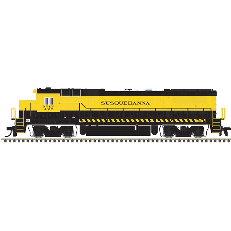 Atlas Model Railroad 40005126 N Scale GE Dash 8-40B - Standard DC - Master(R) -- New York, Susquehanna & Western 4024 (yellow, black)