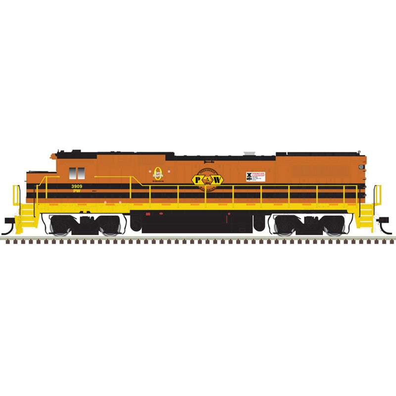 Atlas Model Railroad 40005139 N Scale GE Dash 8-40B with Deck Ditch Lights - Standard DC - Master(R) -- Providence Worcester 3901 (orange, black)