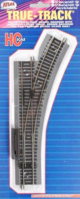 Atlas Model Railroad 479 HO Scale True-Track(R) Code 83 Track & Roadbed System -- Manual Snap-Switch - Right Hand