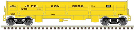 Atlas Model Railroad 50004582 N Scale Difco Side Dump Car - Ready to Run - Master(R) -- Alaska Railroad 15840 (yellow)