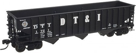 Atlas Model Railroad 50004910 N Scale Pullman-Standard 2750 3-Bay Hopper - Ready to Run - Master(R) -- Detroit, Toledo and Ironton 1729 (black, white)