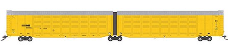 Atlas Model Railroad 50005185 N Scale Articulated Auto Carrier - Ready to Run - Master(R) -- Norfolk Southern 110117 (yellow, silver, black, white)