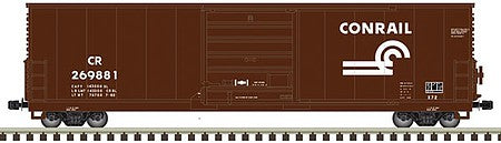 Atlas Model Railroad 50005236 N Scale Class X72 50' Boxcar - Ready to Run - Master(R) -- Conrail 269909 (brown, white, small logo)