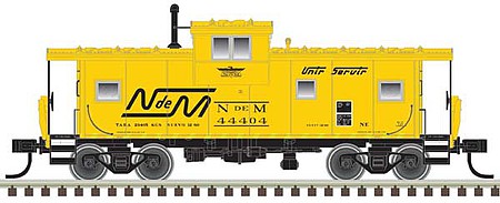 Atlas Model Railroad 50005599 N Scale Extended-Vision Caboose - Ready to Run - Master(R) -- Nacionales de Mexico 44438 (yellow, black)