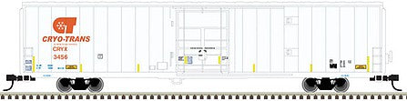 Atlas Model Railroad 50005965 N Scale Cryogenic Reefer - Ready to Run - Master(R) -- Cryo-Trans 3462 (Ex-Lamb Weston, white, orange)