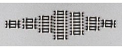 Atlas Model Railroad 524 HO Scale Code 83 Snap Track - Straight Sections -- 10-Piece Assortment - 2 Each: 3/4", 1", 1-1/4", 1-1/2", 2" & 2-1/2"