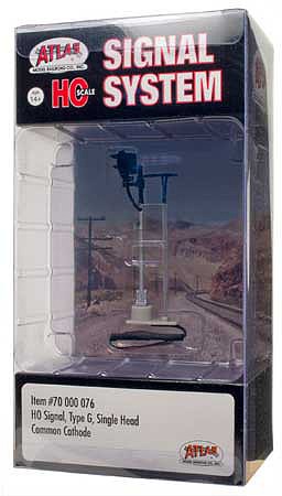 Atlas Model Railroad 70000076 HO Scale Single-Head Type G Signal - All Scales Signal System