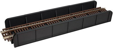Atlas Model Railroad 880 HO Scale Through Plate-Girder Bridge with Code 100 Track -- Kit - Single Track (black)