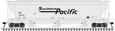 Atlas O 3001138 O Scale Trinity 5161 Cubic Foot Covered Hopper - 3-Rail - Ready to Run - Master(TM) -- Southern Pacific (Fantasy, gray, black, Speed Lettering)