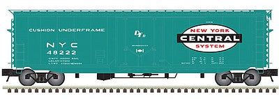 Atlas O 3004514 O Scale Pullman-Standard PS-1 50' Plug-Door Boxcar - 2-Rail - Ready to Run - Master(R) -- New York Central (Jade Green, white, black, red, Large Logo)