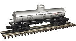 Atlas O 3004830 O Scale ACF Type 27 8,000-Gallon - 2-Rail - Ready to Run - Master(R) -- Peerless Oil & Refining (gray, black, red)