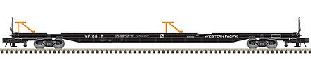 Atlas O 3006215 O Scale ACF 89'4" Intermodal Flatcar - 2-Rail - Ready to Run - Master(R) -- Western Pacific (black, white, orange, gray)