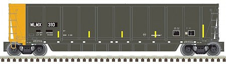 Atlas O 3006612 O Scale Coalveyor Bathtub Coal Gondola - 2-Rail Ready to Run - Master(R) -- Metal Management 310 (black, yellow, yellow Conspicuity Marks)