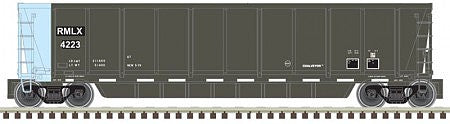 Atlas O 3006613 O Scale Coalveyor Bathtub Coal Gondola - 2-Rail Ready to Run - Master(R) -- RMG Leasing 4205 (black, blue, white Conspicuity Marks)