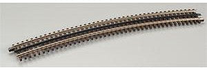 Atlas O 6014 O Scale 21st Century Track System(TM) Nickel Silver Rail w/Brown Ties - 3-Rail -- O-99 Full Curved Section (Circle = 16 Pieces)