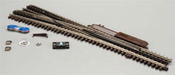 Atlas O 6024 O Scale 21st Century Track System(TM) Nickel Silver Rail w/Brown Ties - 3-Rail -- #5 Turnout Left Hand