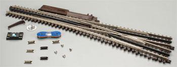 Atlas O 6025 O Scale 21st Century Track System(TM) Nickel Silver Rail w/Brown Ties - 3-Rail -- #5 Turnout Right Hand