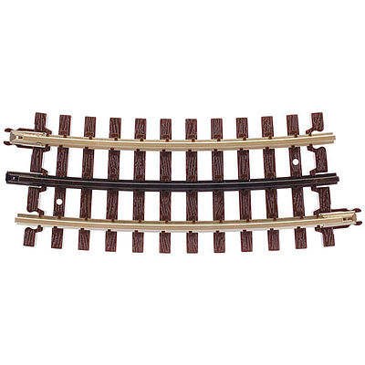 Atlas O 6061 O Scale 21st Century Track System(TM) Nickel Silver Rail w/Brown Ties - 3-Rail -- O54 Half Curved Section