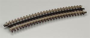 Atlas O 6064 O Scale 21st Century Track System(TM) Nickel Silver Rail w/Brown Ties - 3-Rail -- O63 Full Curved Section (16 pcs./circle)